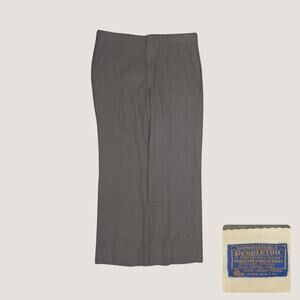 Vintage 70s Pendleton Gray Virgin Wool Dress Pants Talon Zip Mens 36x30